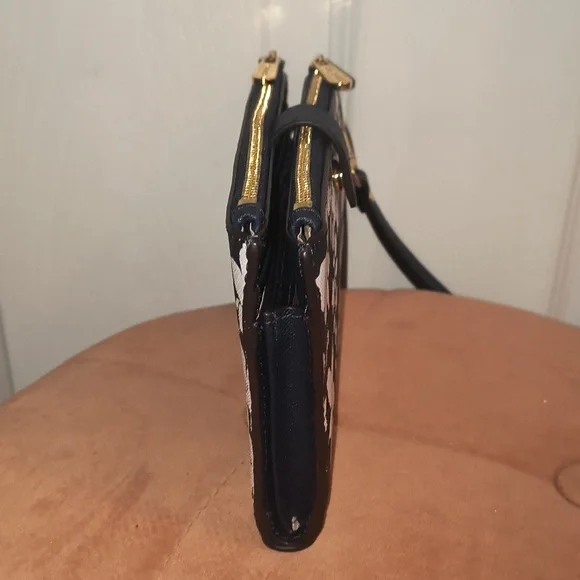 Michael Kors Jet Set Navy Floral Double Zip Wristlet - Picture 4 of 13